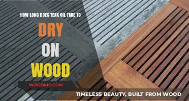 Teak Oil Drying Time: How Long Does It Take on Wood?