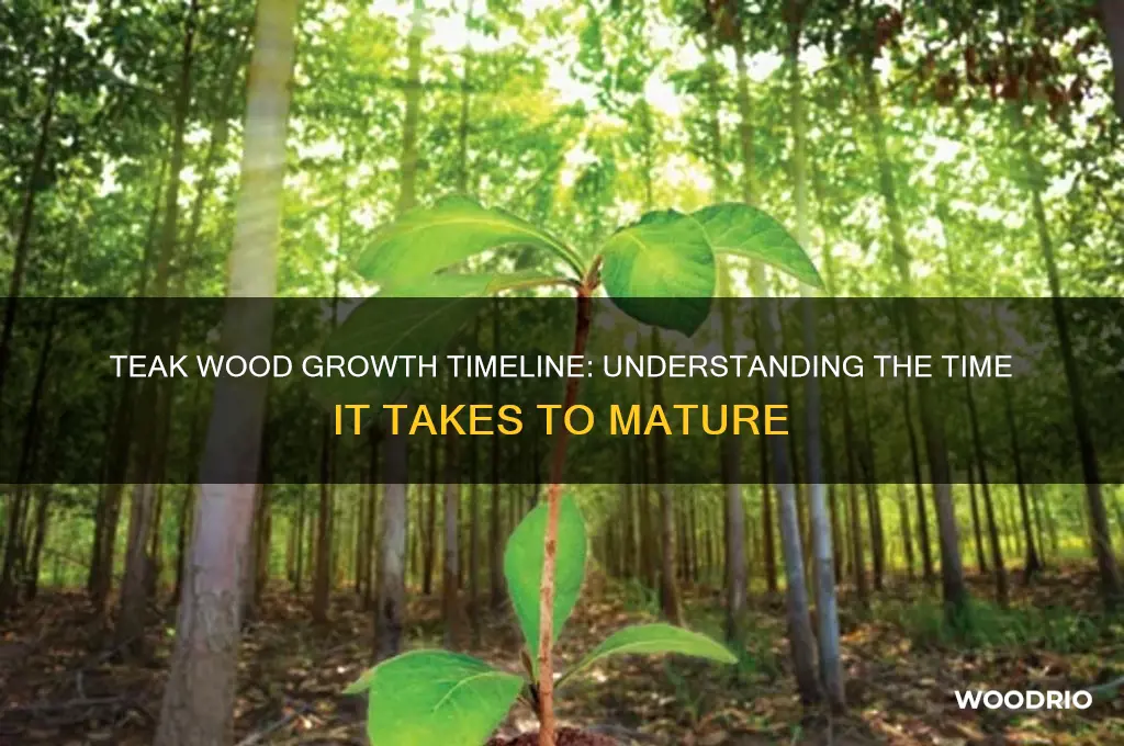 how long does teak wood take to grow