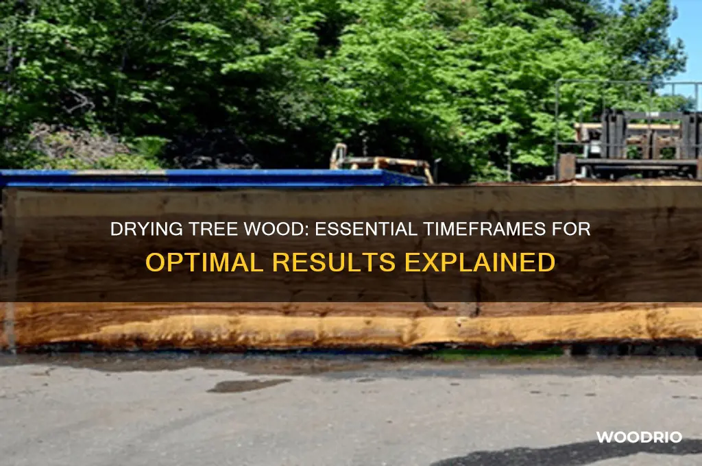 how long does tree wood take to dry