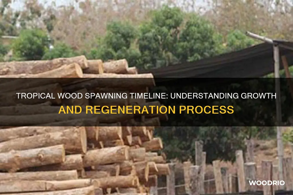how long does tropical wood take to spawn