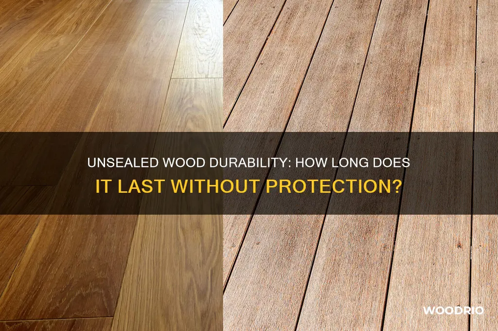 how long does un sealed wood last