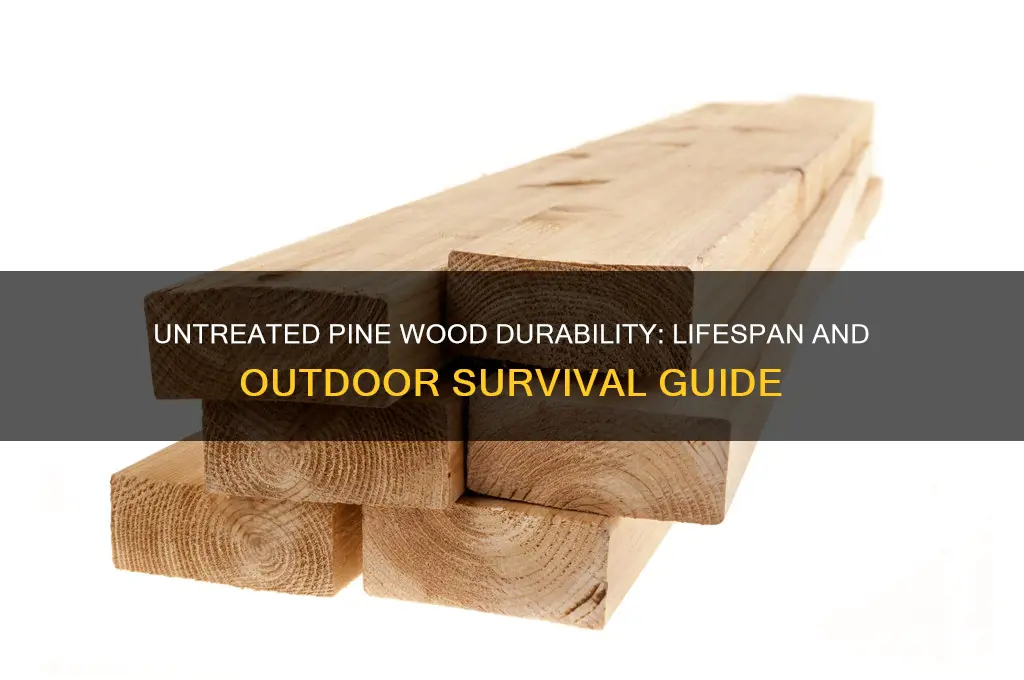 how long does untreated pine wood last outside