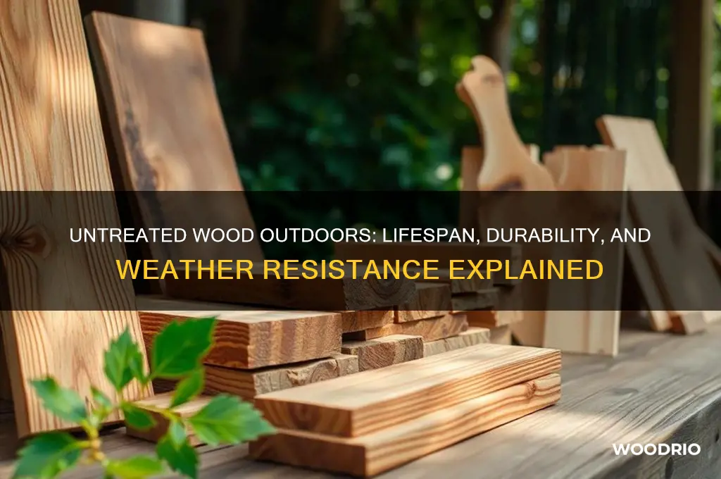 how long does untreated wood last outside