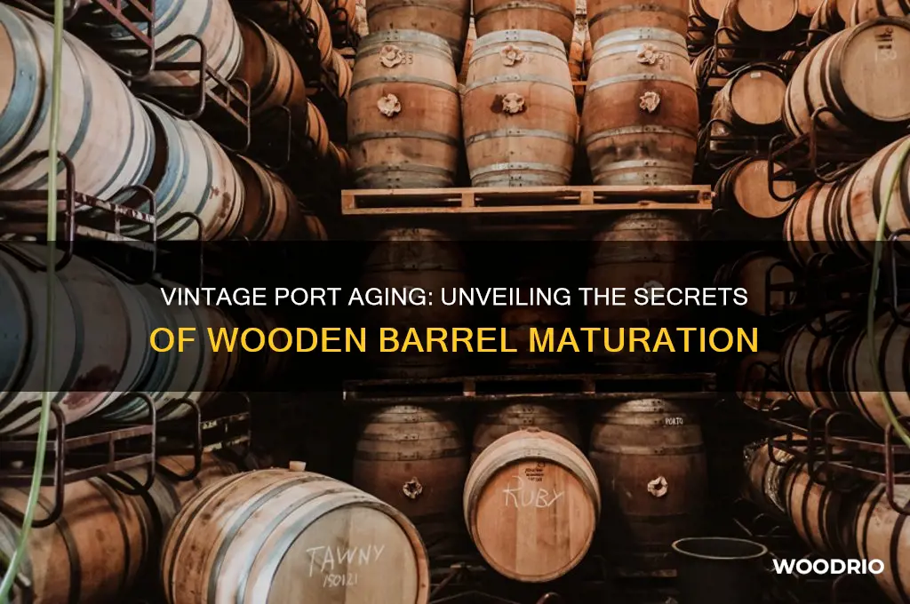 how long does vintage port age in wood