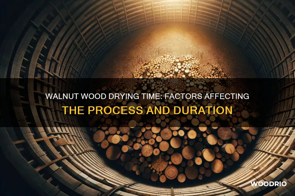 how long does walnut wood take to dry