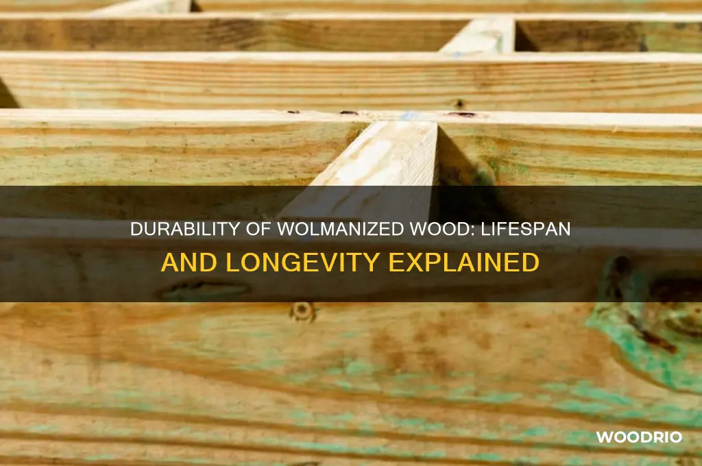 how long does wolmanized wood last