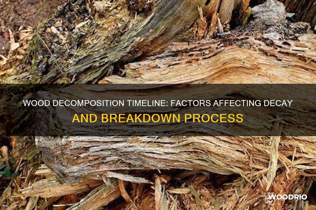 how long does wood decompose