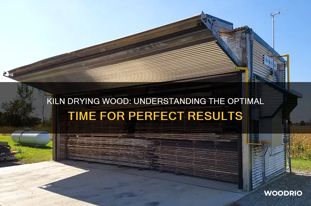how long does wood dry in a kiln