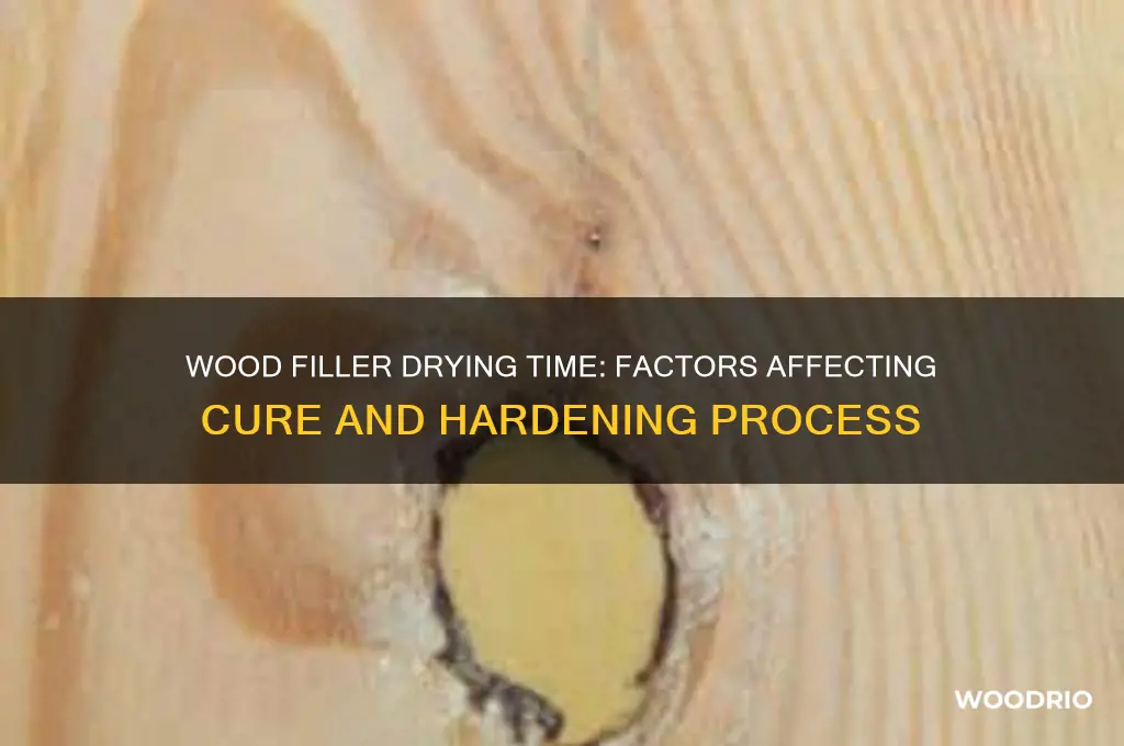 how long does wood fille rtake to dry