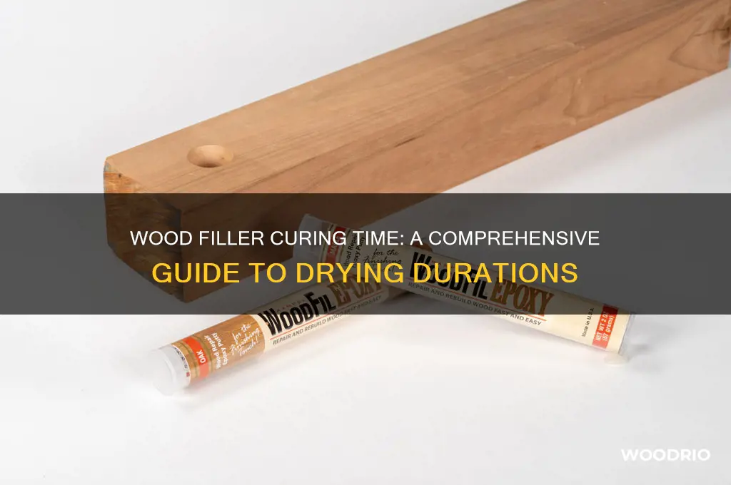 how long does wood filler take to cure