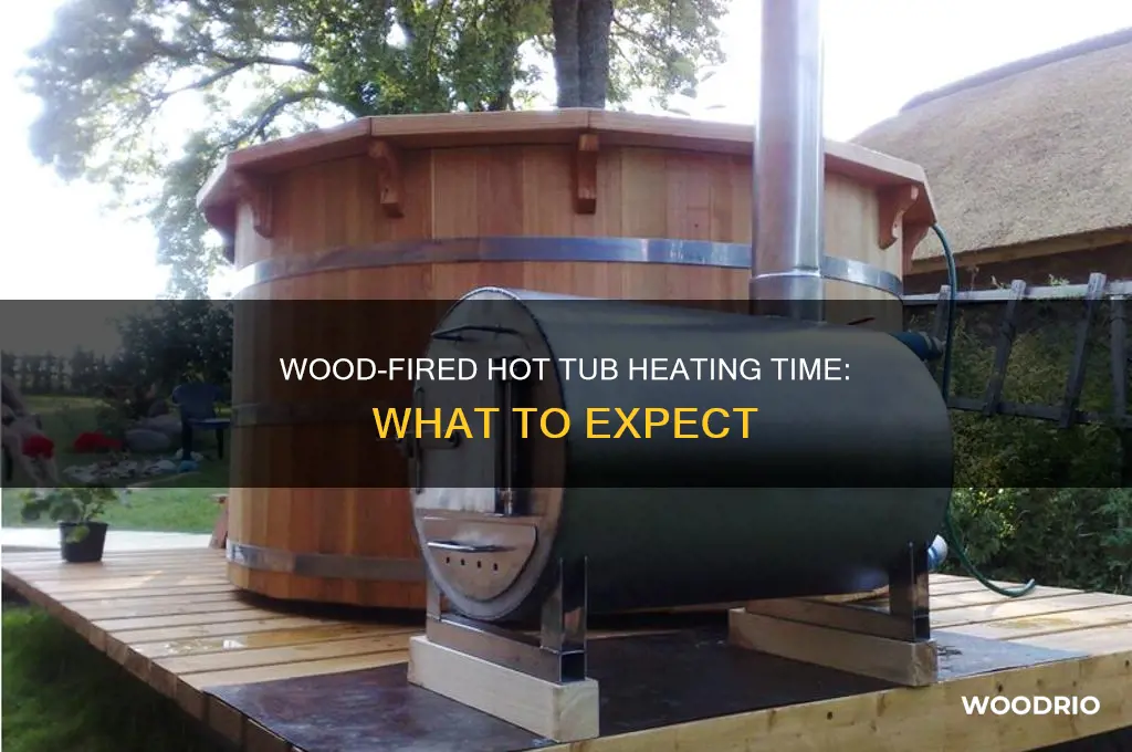 how long does wood fired hot tub take to heat
