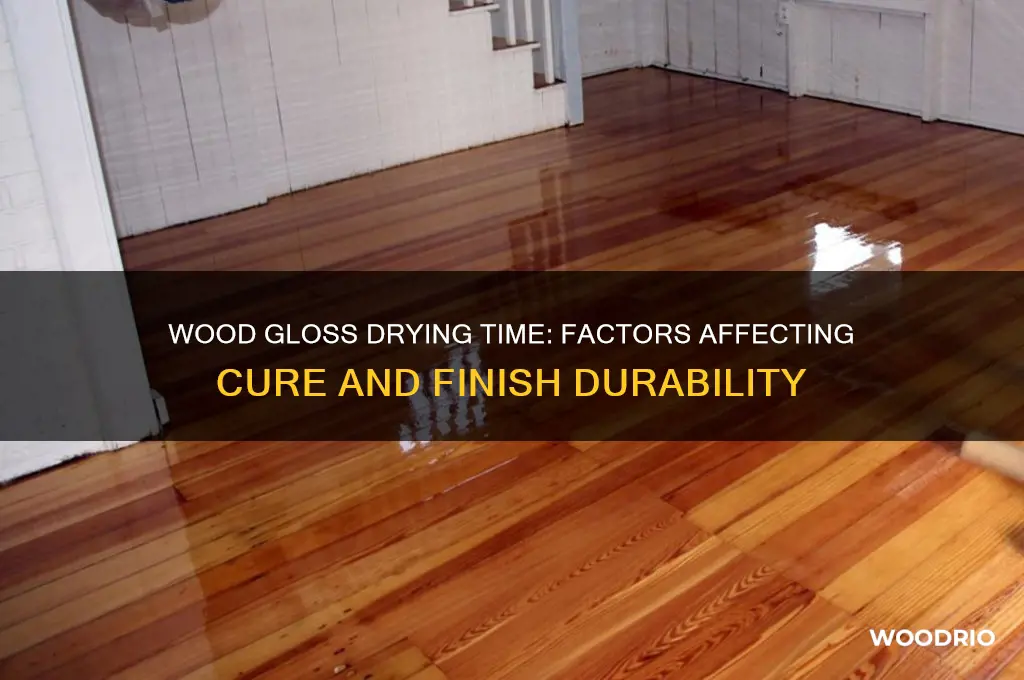 how long does wood gloss take to dry
