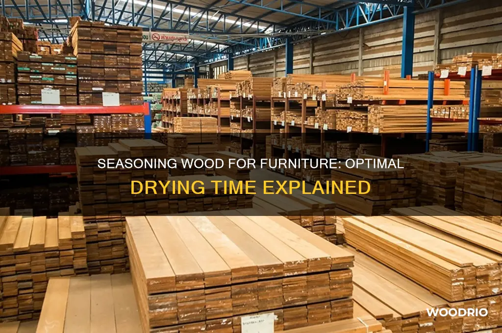 how long does wood have to season before making furniture