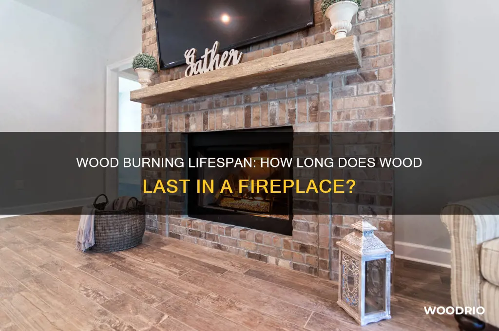 how long does wood last in a fireplace