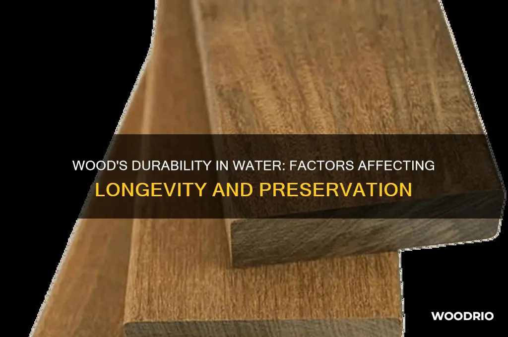 how long does wood last in water