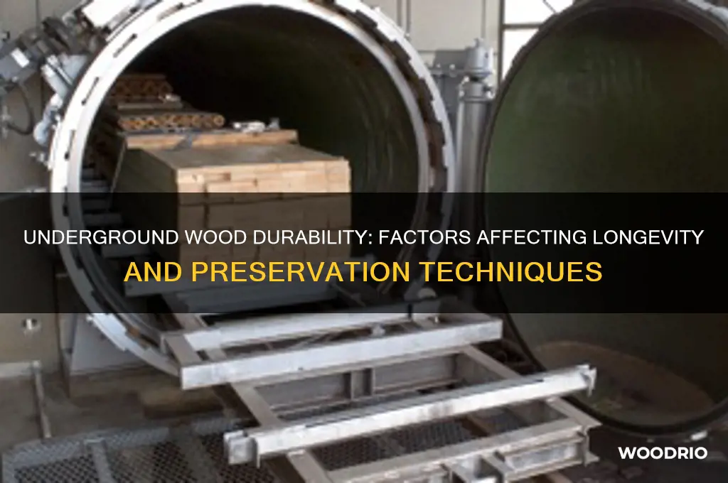 how long does wood last underground