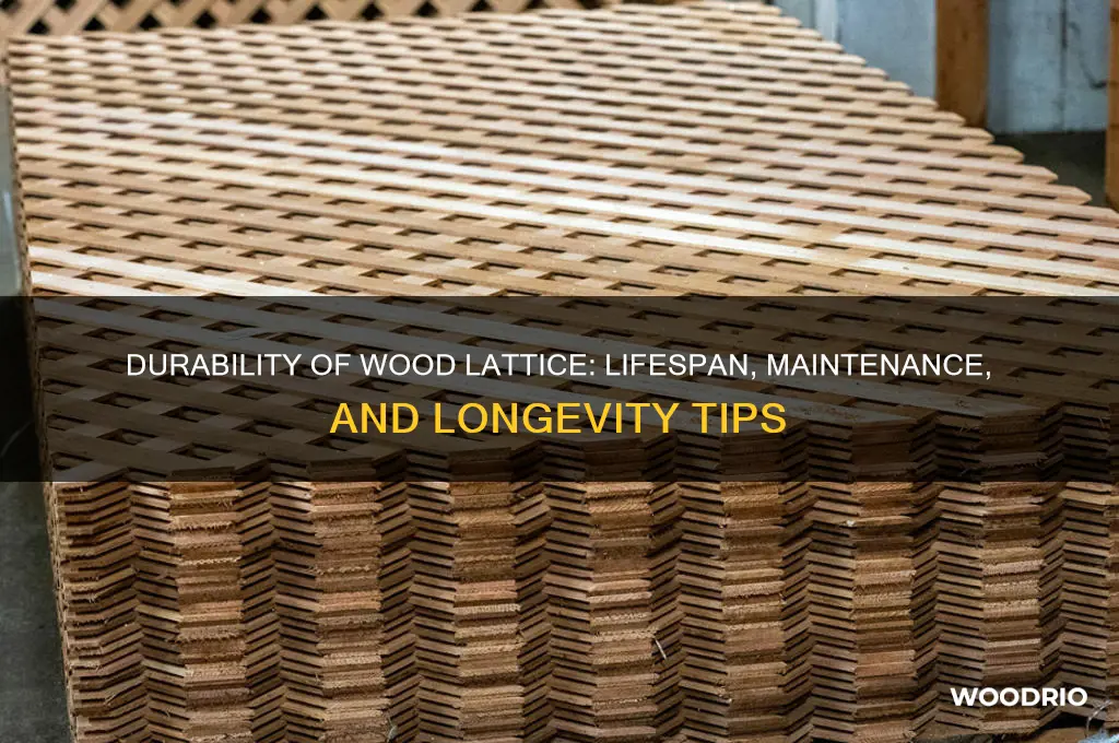 how long does wood lattice last