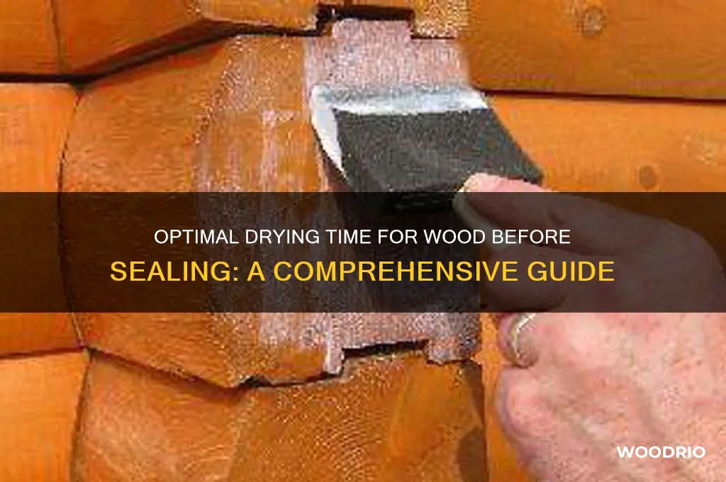 how long does wood need to dry before sealing