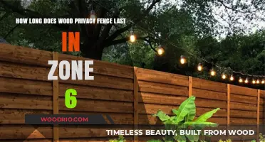 Durability of Wood Privacy Fences in Zone 6 Climates