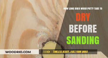 Wood Putty Drying Time: When to Sand for Smooth Results