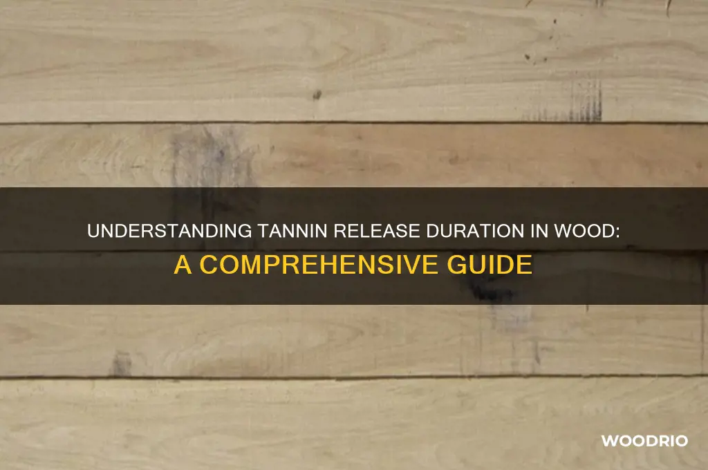 how long does wood release tannins