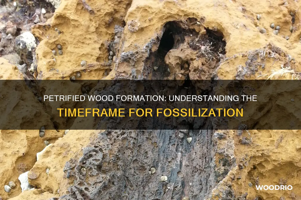 how long does wood take to become petrified