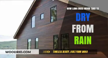 Drying Wood After Rain: Understanding the Timeframe for Optimal Results