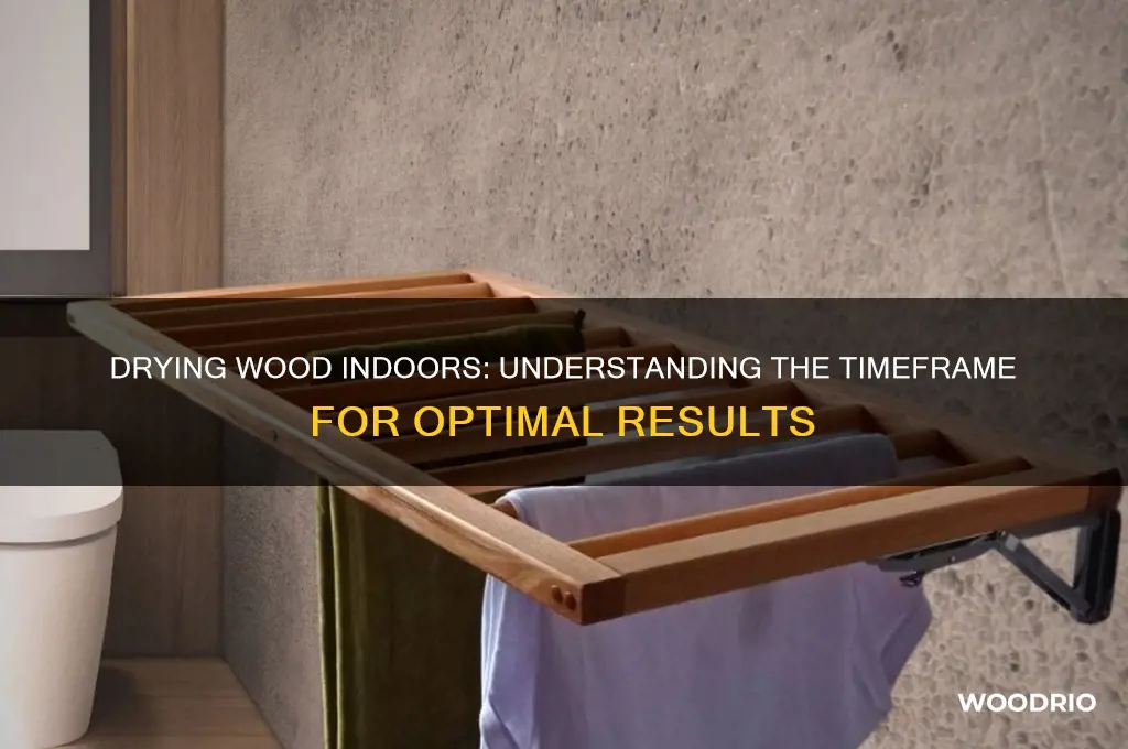 how long does wood take to dry inside