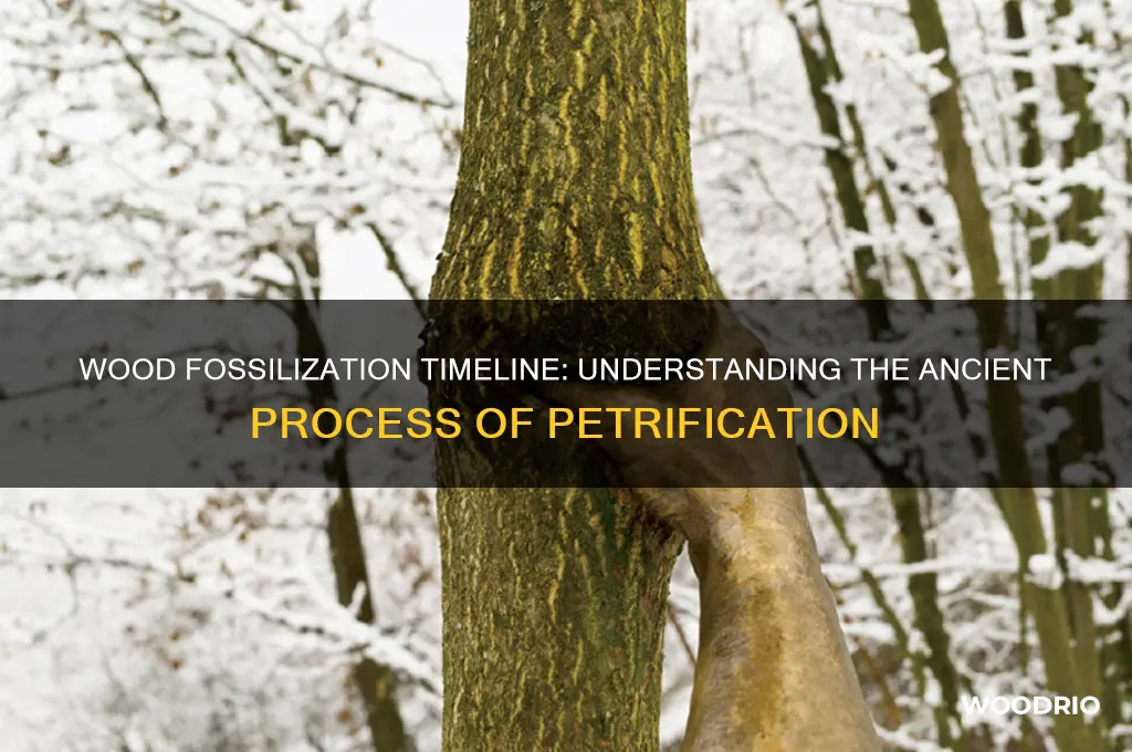 how long does wood take to fossilize
