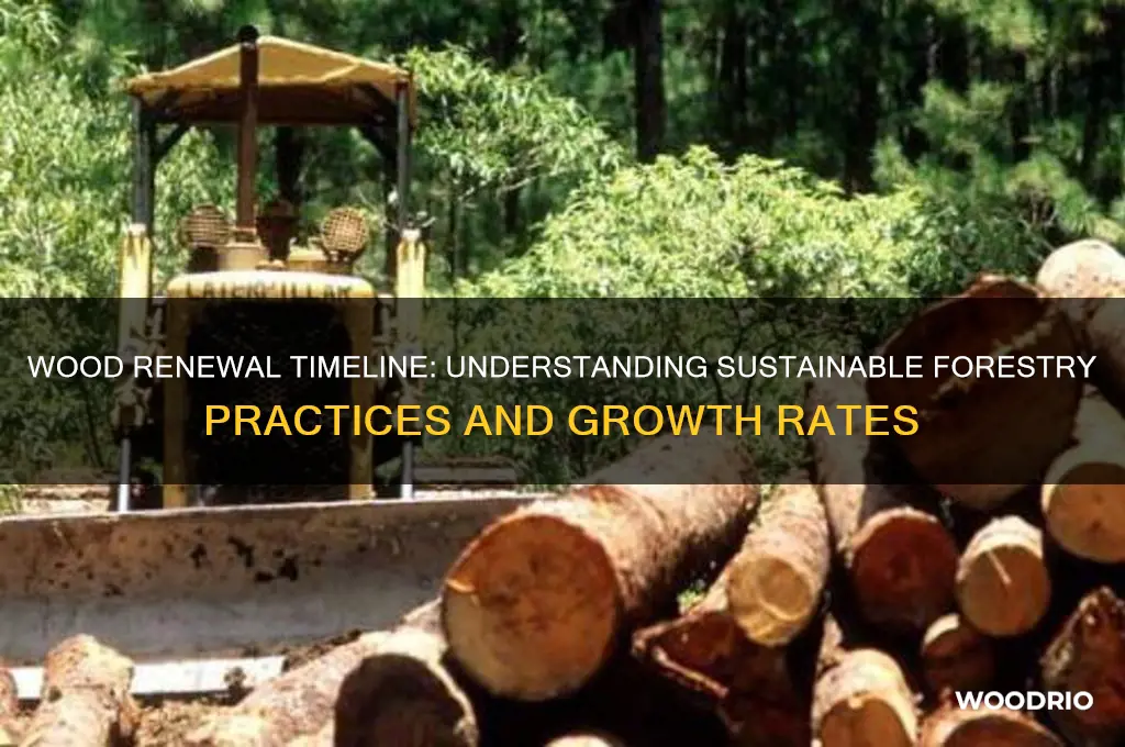 how long does wood take to renew