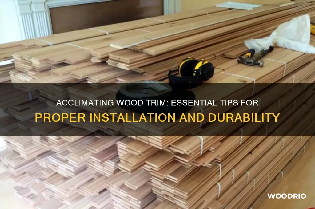 how long does wood trim need to acclimate