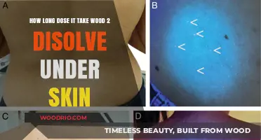 Wood Under Skin: Understanding Dissolving Time and Risks