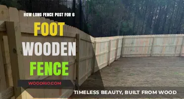 Choosing the Right Fence Post Length for a 6-Foot Wooden Fence