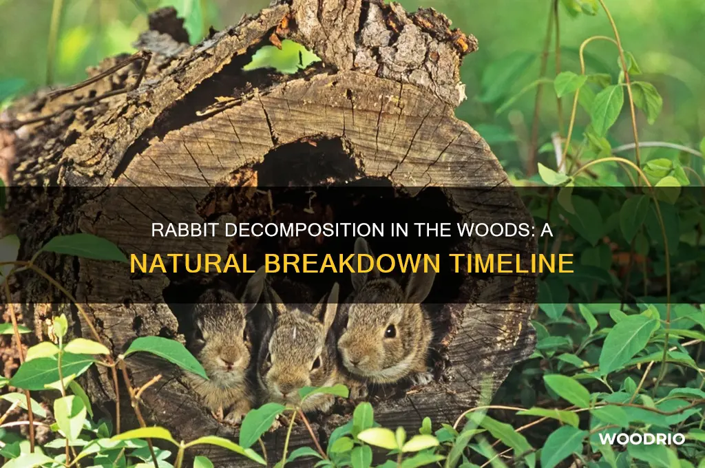 how long for a rabbit to decompose in the woods