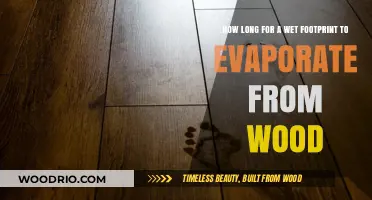 Wet Footprint Evaporation Time: How Long on Wood Surfaces?