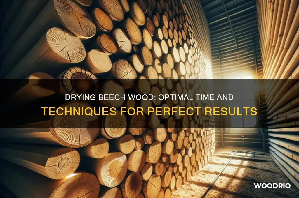 how long for beech wood to dry