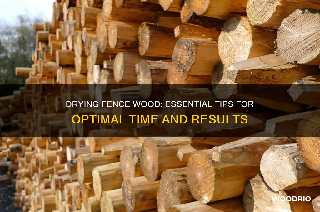 how long for fence wood to dry