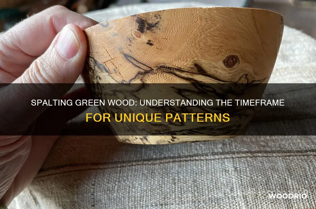 how long for green wood to spalt