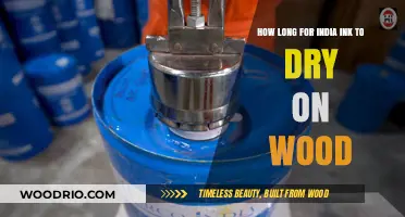 India Ink on Wood: Drying Time and Tips for Best Results