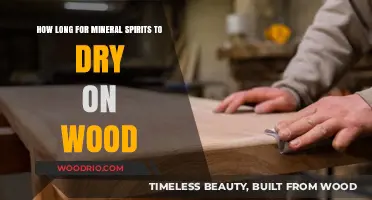 Mineral Spirits Drying Time: How Long to Wait on Wood