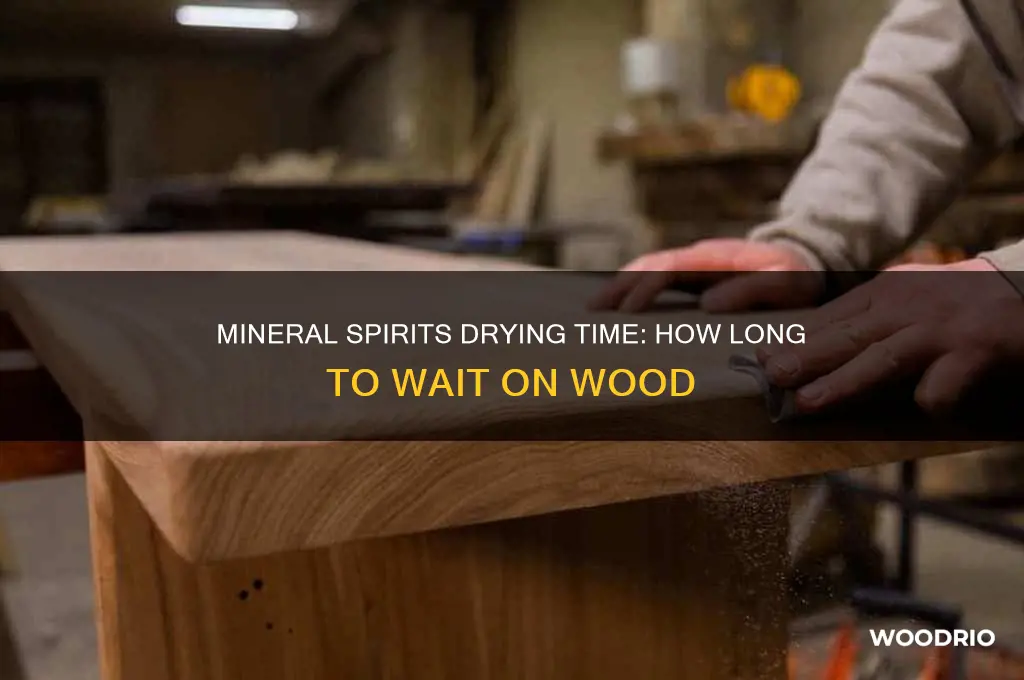 how long for mineral spirits to dry on wood