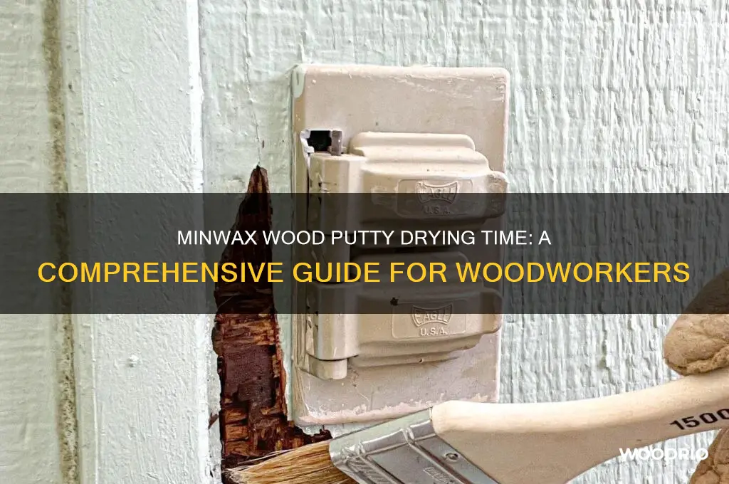 how long for minwax wood putty to dry