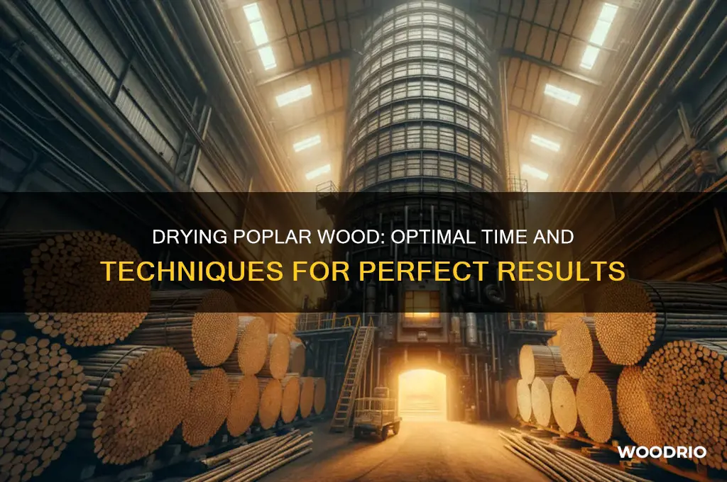 how long for poplar wood to dry