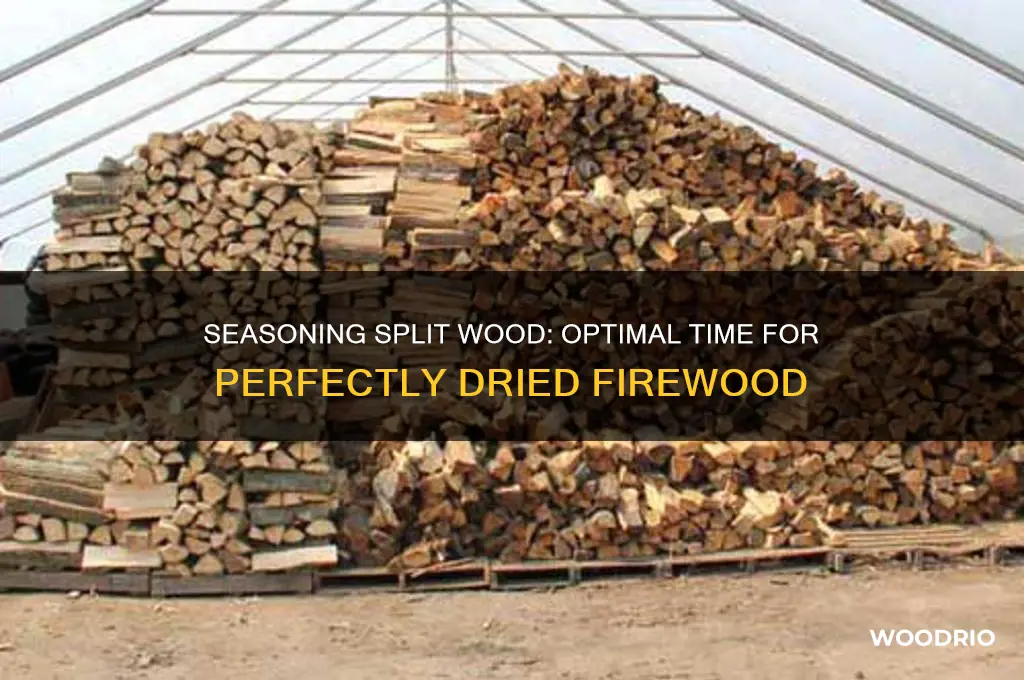how long for split wood to season