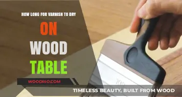 Varnish Drying Time: How Long to Wait on Your Wood Table