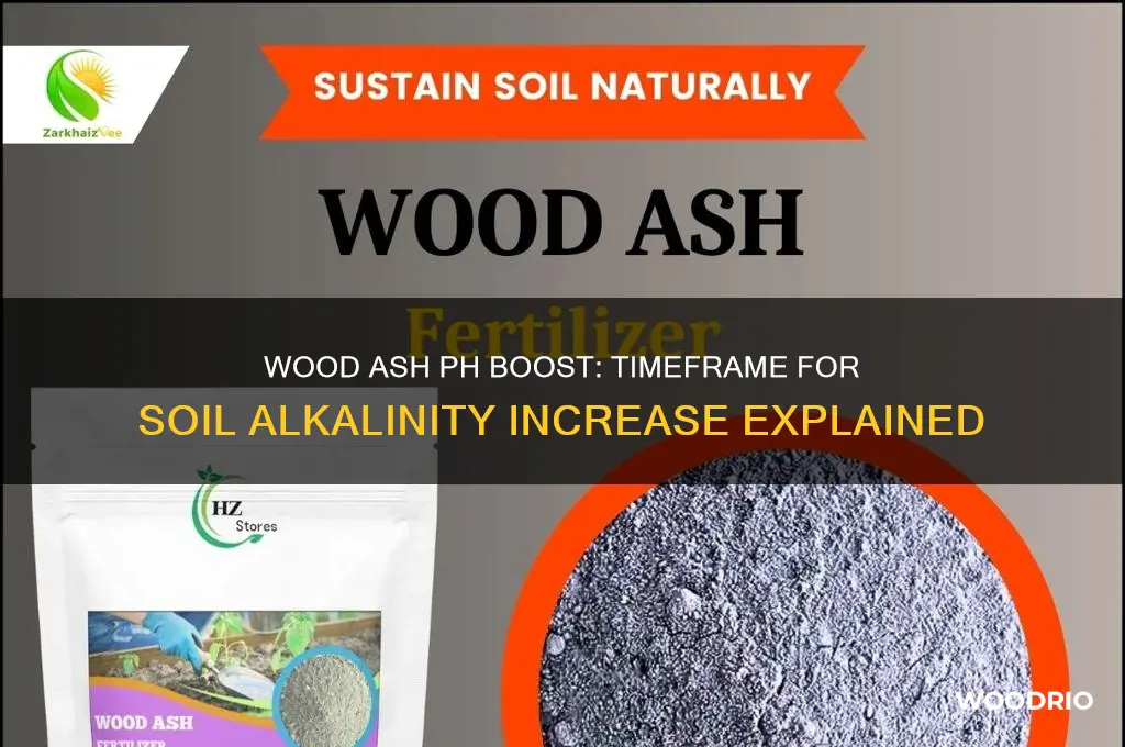 how long for wood ash to raise ph