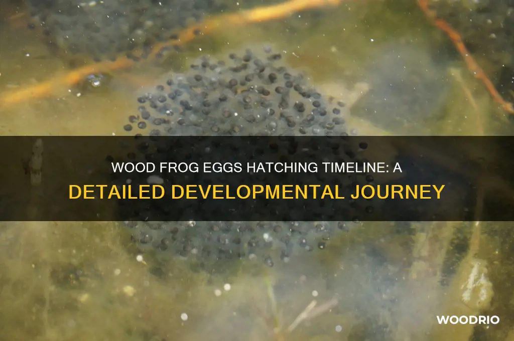 how long for wood frog eggs to hatch
