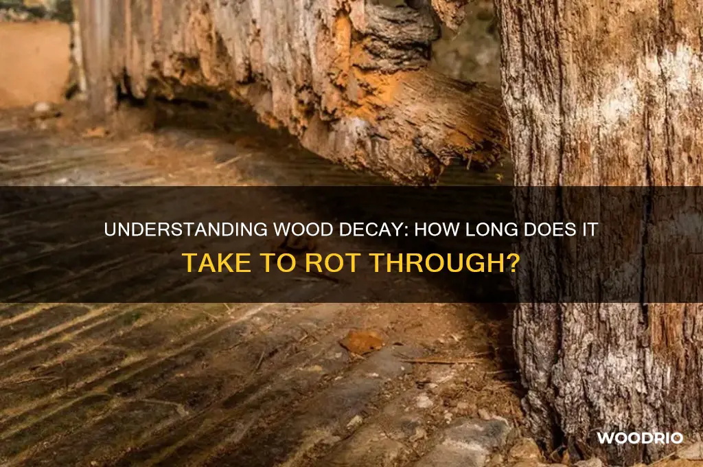 how long for wood to rot through
