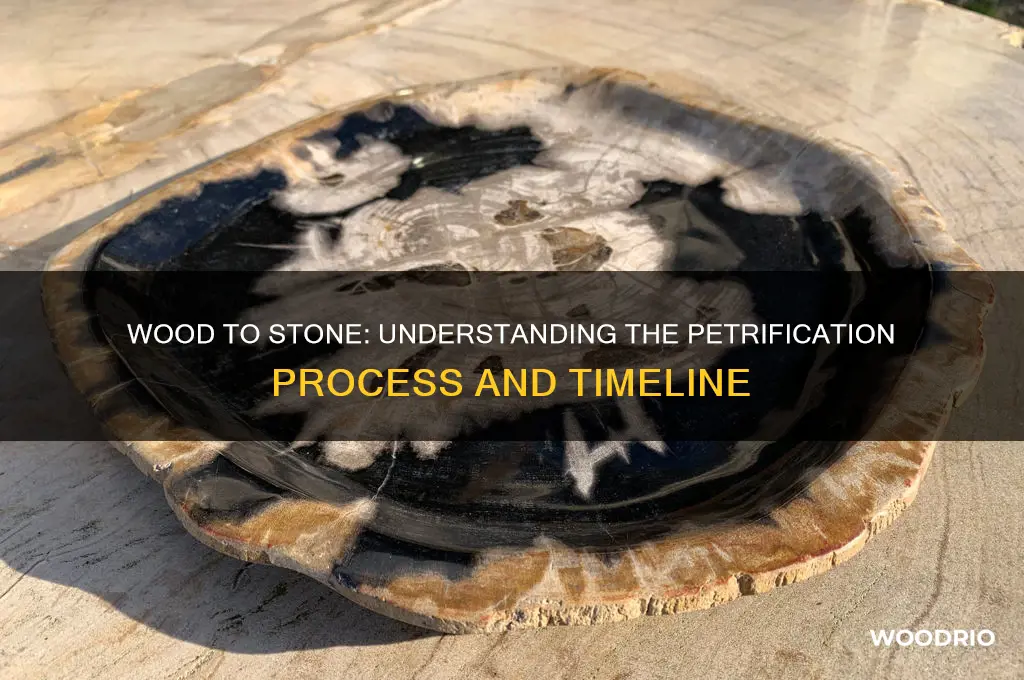 how long for wood to turn to stone
