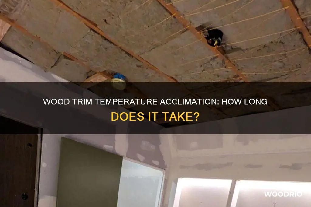 how long for wood trim to accumlate to room temperture